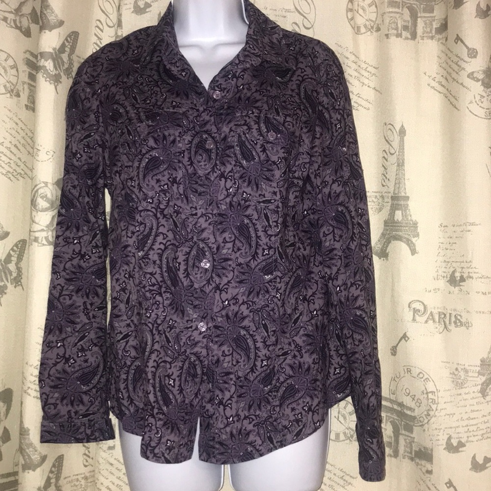 Michael Michael kors purple and black blouse